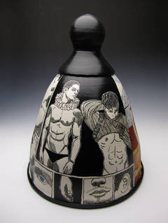 Used Held Silent by Triesch Voelker, Glazed Ceramics with Illustration, 2014