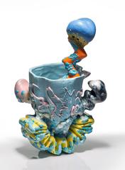 Beverage Vessel with Squiggle Tread and Zigzag Straw 3C by Joey Watson, 2016