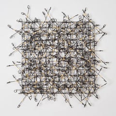 "Circle Grind No. 3", Contemporary Mixed Media Wall Sculpture Composed of Metals