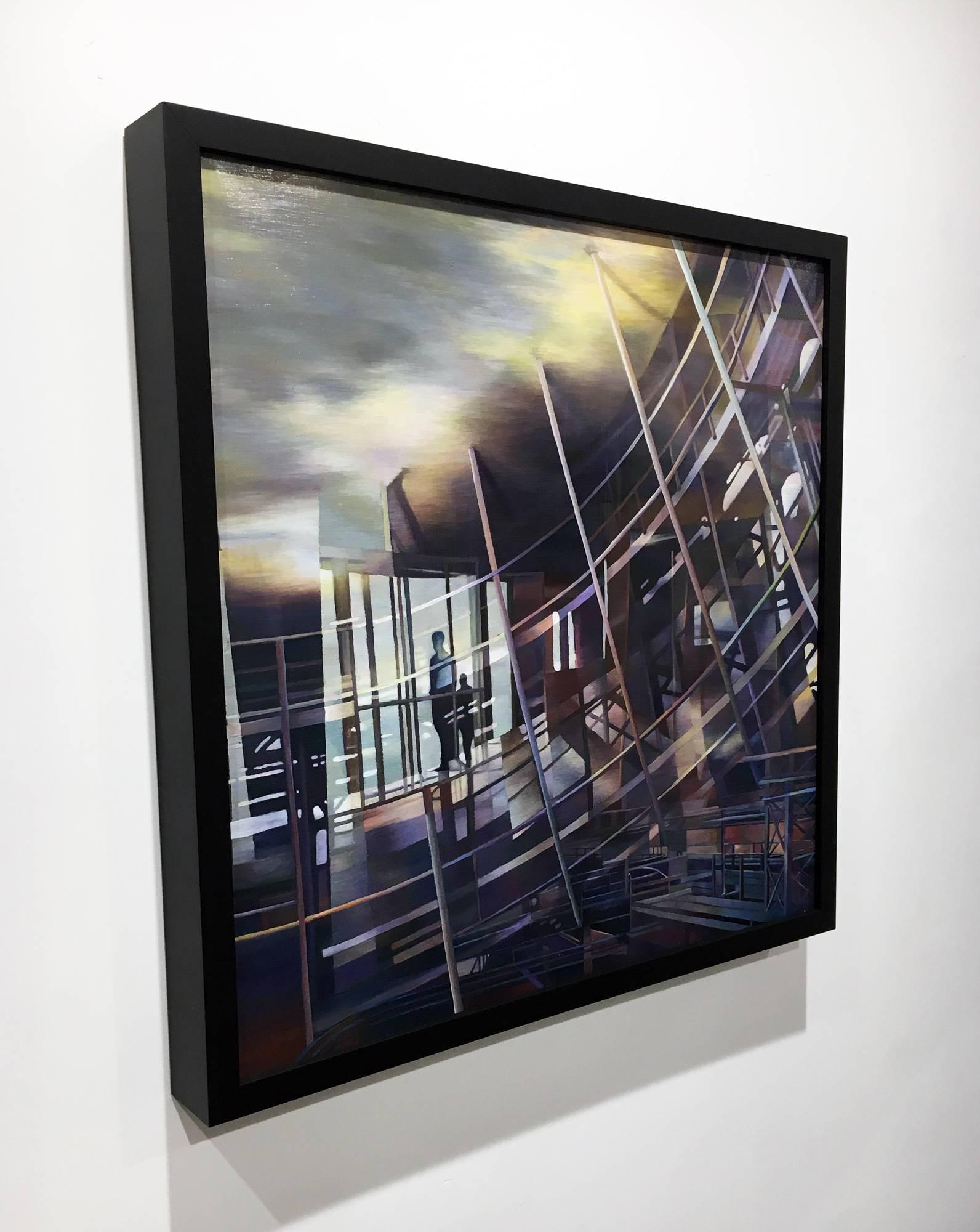 Nancy Newman Rice "Around and Around", Contemporary Abstract Oil