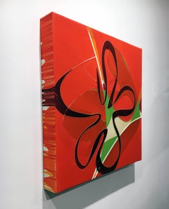 Contemporary, Abstract, Acrylic Painting, Mixed Media, Wood Panel, Layered