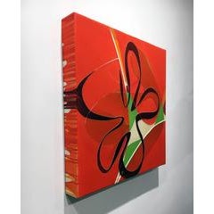 "We're Going Down for the Last Time" , Abstract Acrylic Painting on Wood Panel 8