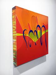 "Looking for Paradise", Abstract Painting on Wood Panel