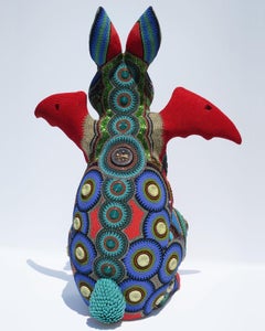 Dudaway, 23 x 16 x 10 inch, Glass Beaded Surface on Mixed Media, Jan Huling