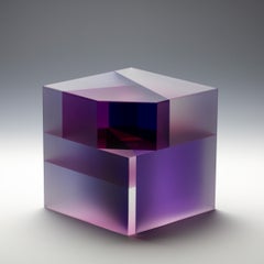 "Segmentazione cuboidale II" di Jiyong Lee, 7,25 x 7,25 x 7 pollici, vetro ottico