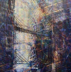 Fragile Connection by Nancy Newman Rice, 30 x 30 inch, oil paint on canvas
