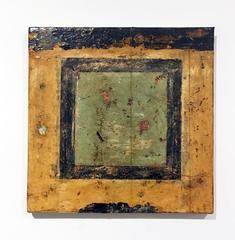 "Quadrati MMII-II" , Minimalist Abstract Fresco on Linen