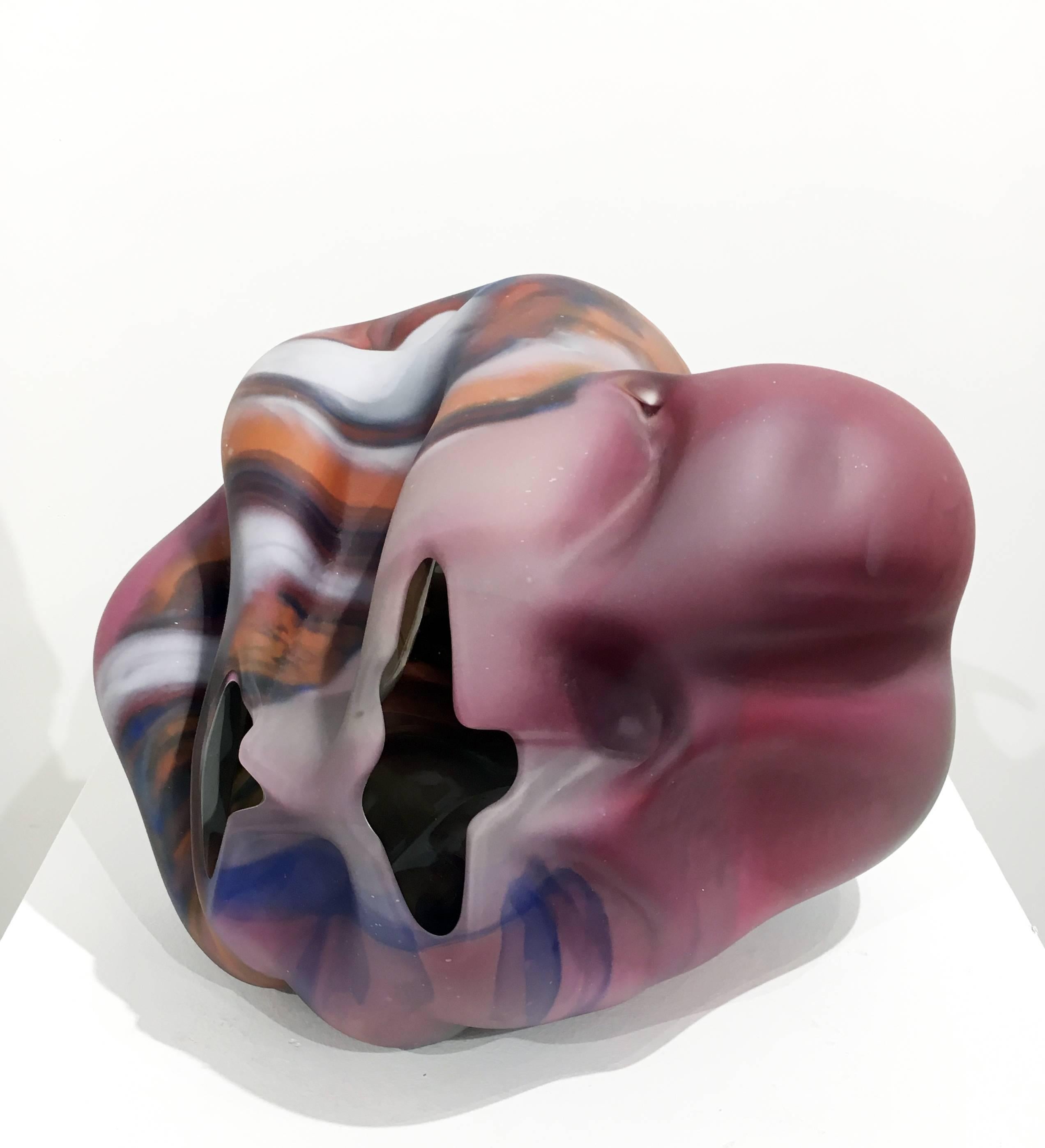 Marvin Lipofsky 1938 - 2016

Lipofsky approached glass as an organic, sculptural medium; resulting in his signature amorphic forms. Many of his works are colorful “bubbles” of glass. Often semi-transluscent, they allow the viewer to examine their