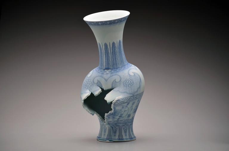 Steven Young Lee Vase With Banded Decoration By Steven Young Lee