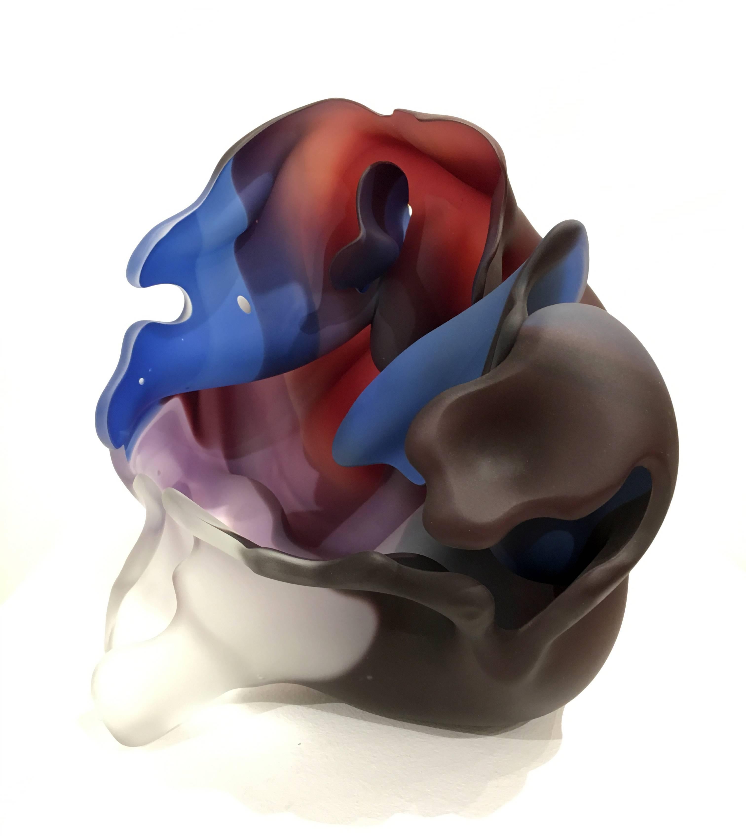 Marvin Lipofsky 1938 - 2016

Lipofsky approached glass as an organic, sculptural medium; resulting in his signature amorphic forms. Many of his works are colorful “bubbles” of glass. Often semi-transluscent, they allow the viewer to examine their