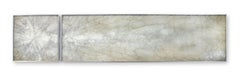 Kapnos Diptych by Cassandria Blackmore, Reverse Painted Glass with Metal Frame