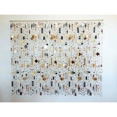 Trinket Net, Wall Mounted Sculpture Made of Various Materials by John Garrett 4