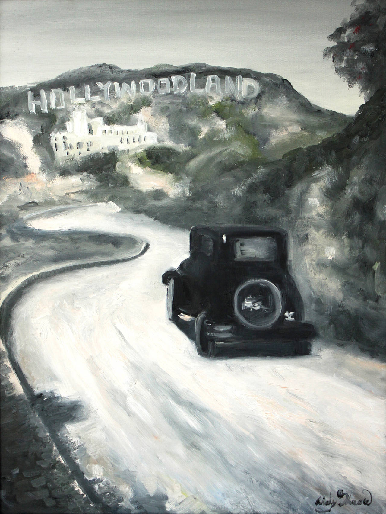 old hollywood painting