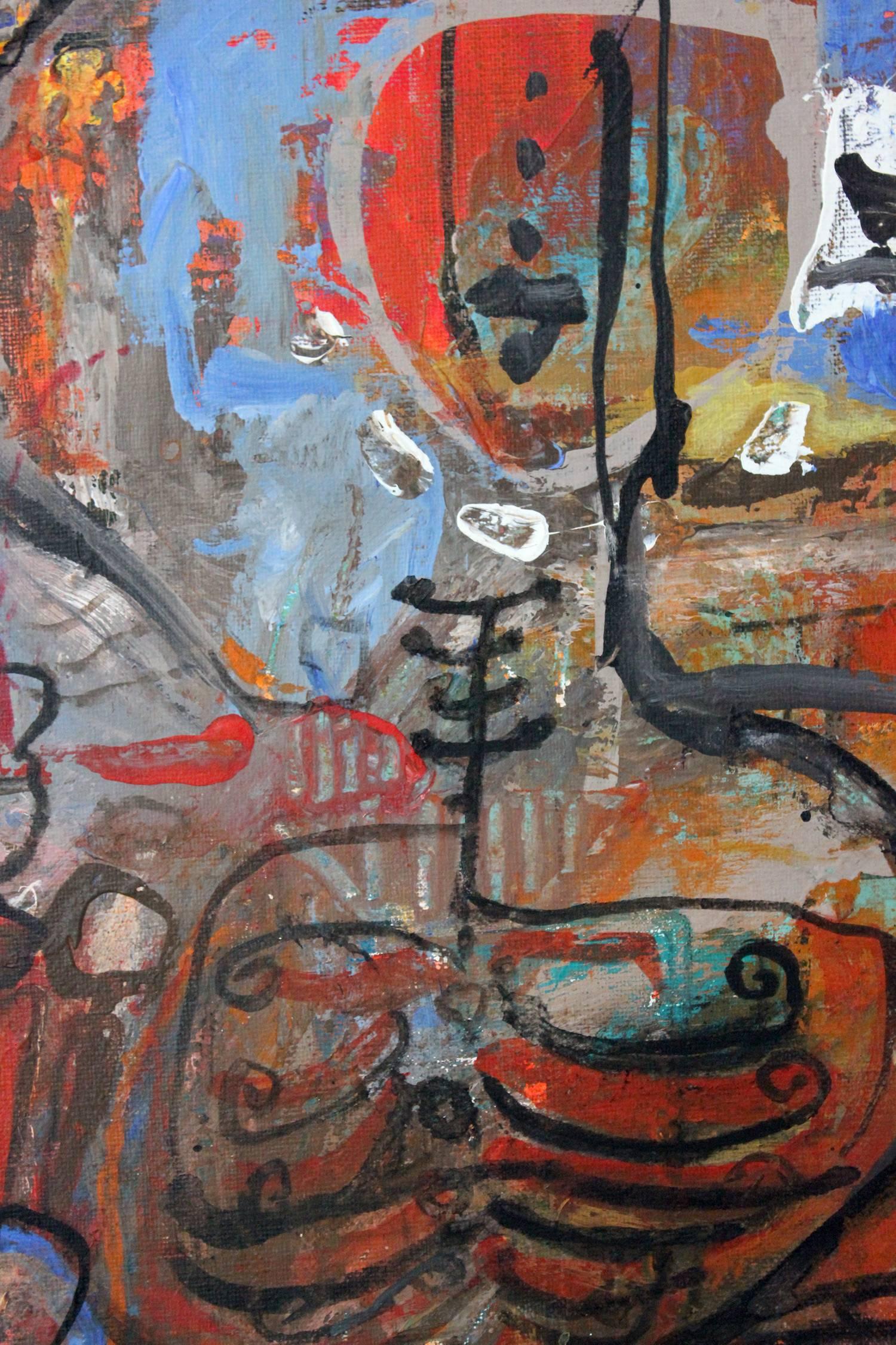 Non Objective Composition  - Abstract Expressionist Painting by Suki Maguire