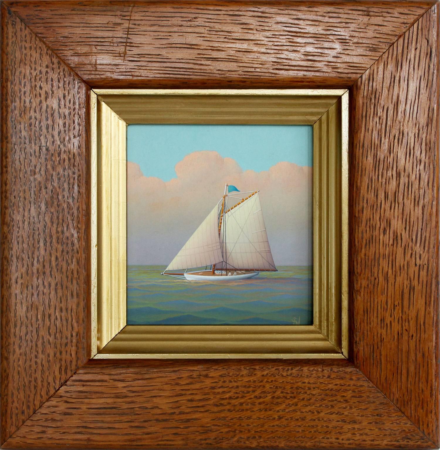 George Nemethy Figurative Painting - Sailing Westward