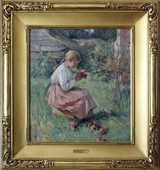 Young Girl With Flowers