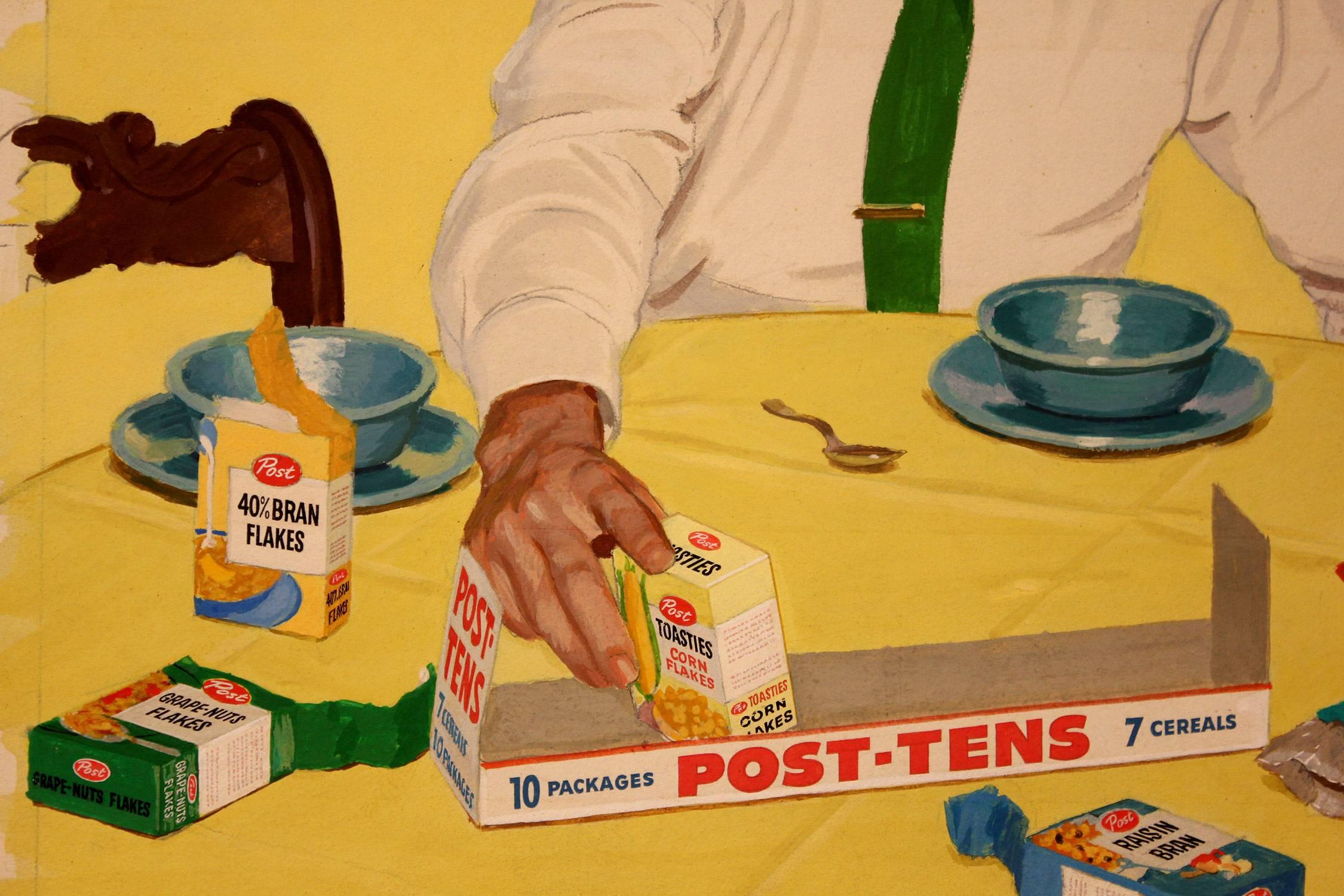 1950s man drawing