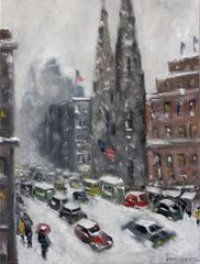 Snow in Downtown Wall Street 