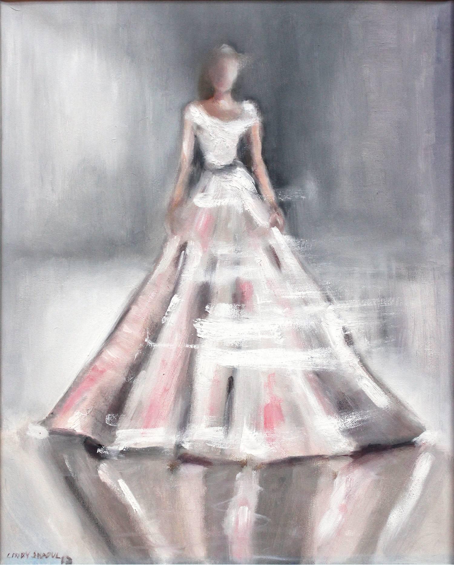 Stepping Out in the Ball - Painting by Cindy Shaoul