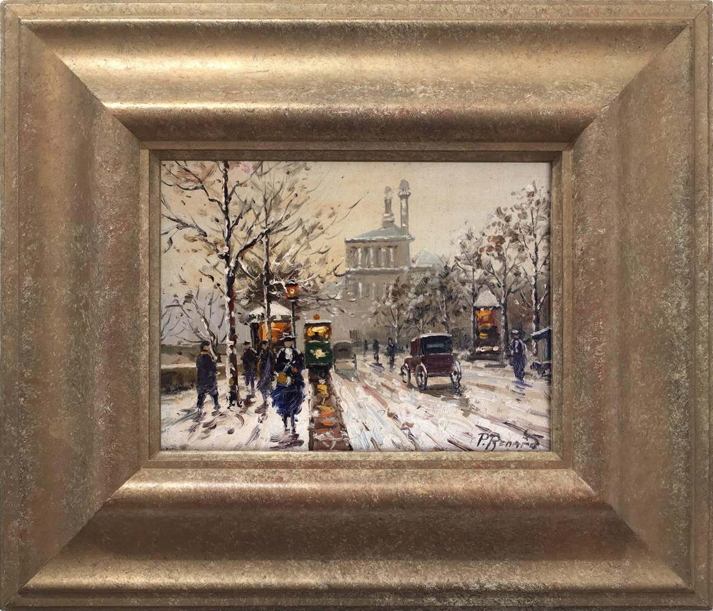 Paul Renard - Parisian Winter Street Scene at 1stDibs | paul renard, p ...