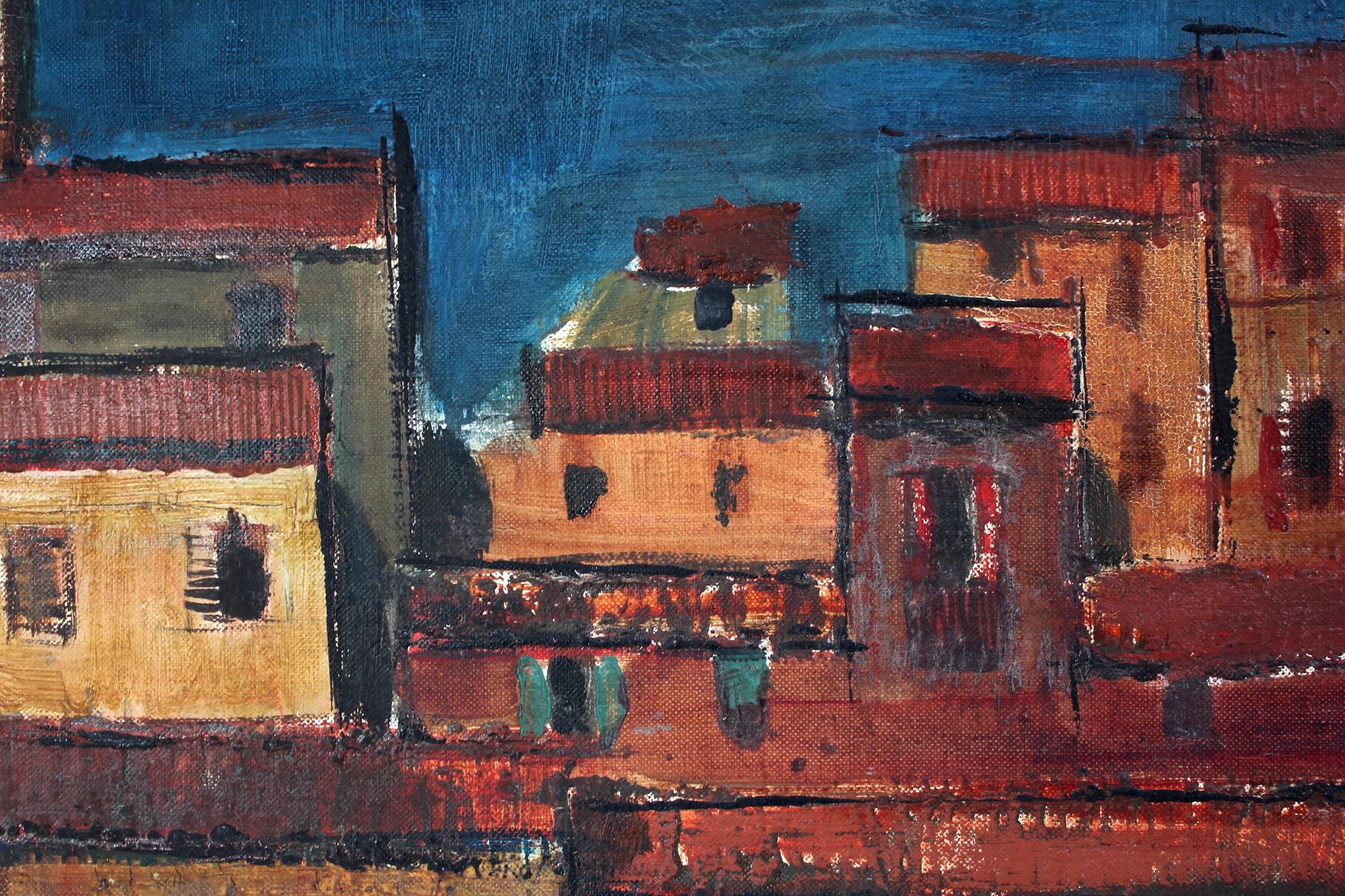 John Miller (b.1939) "Porto Santo Stefano" Mid Century Abstract