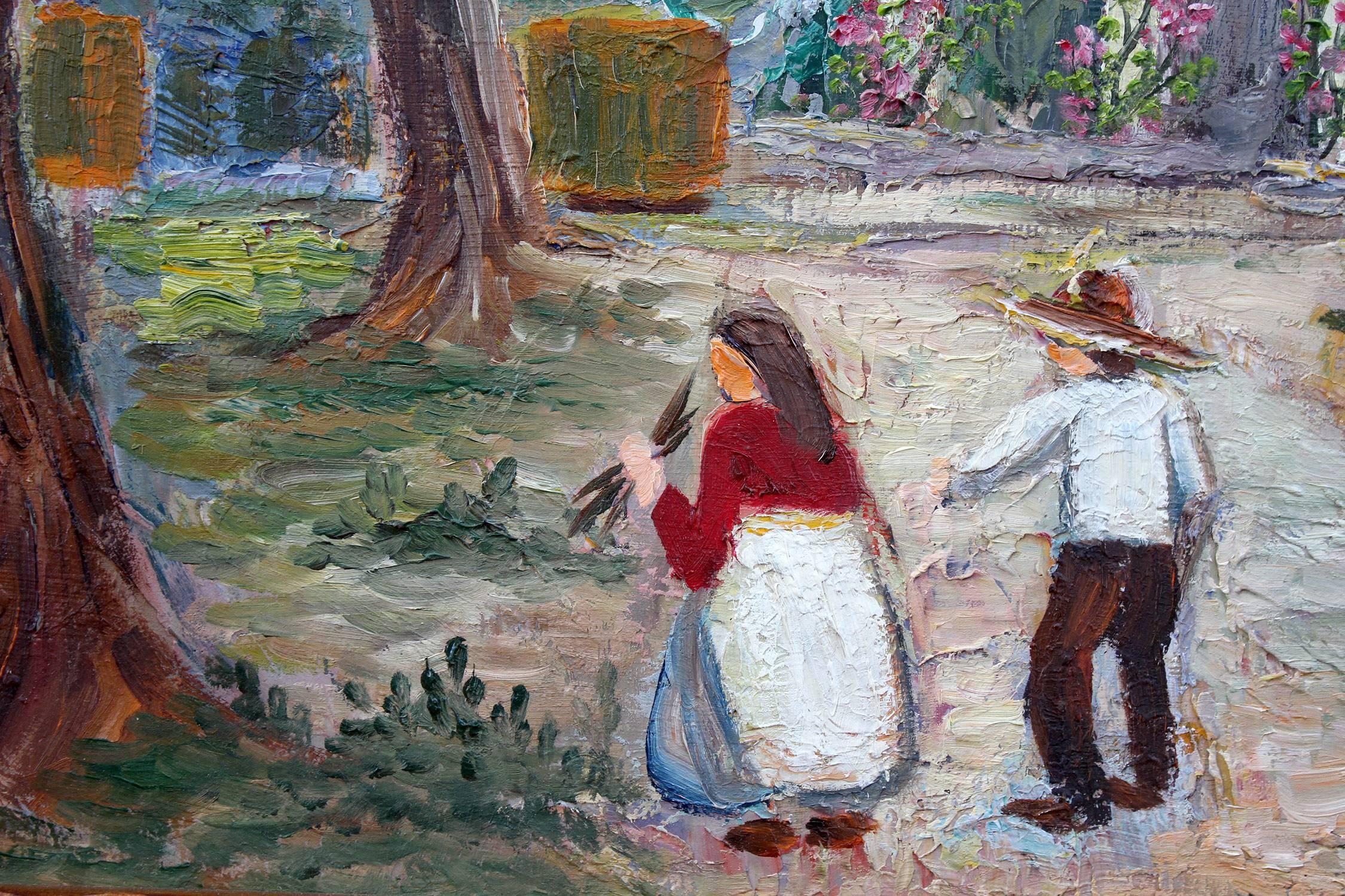 paintings of mexican villages