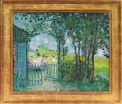 Déjeuner au jardin de la cour