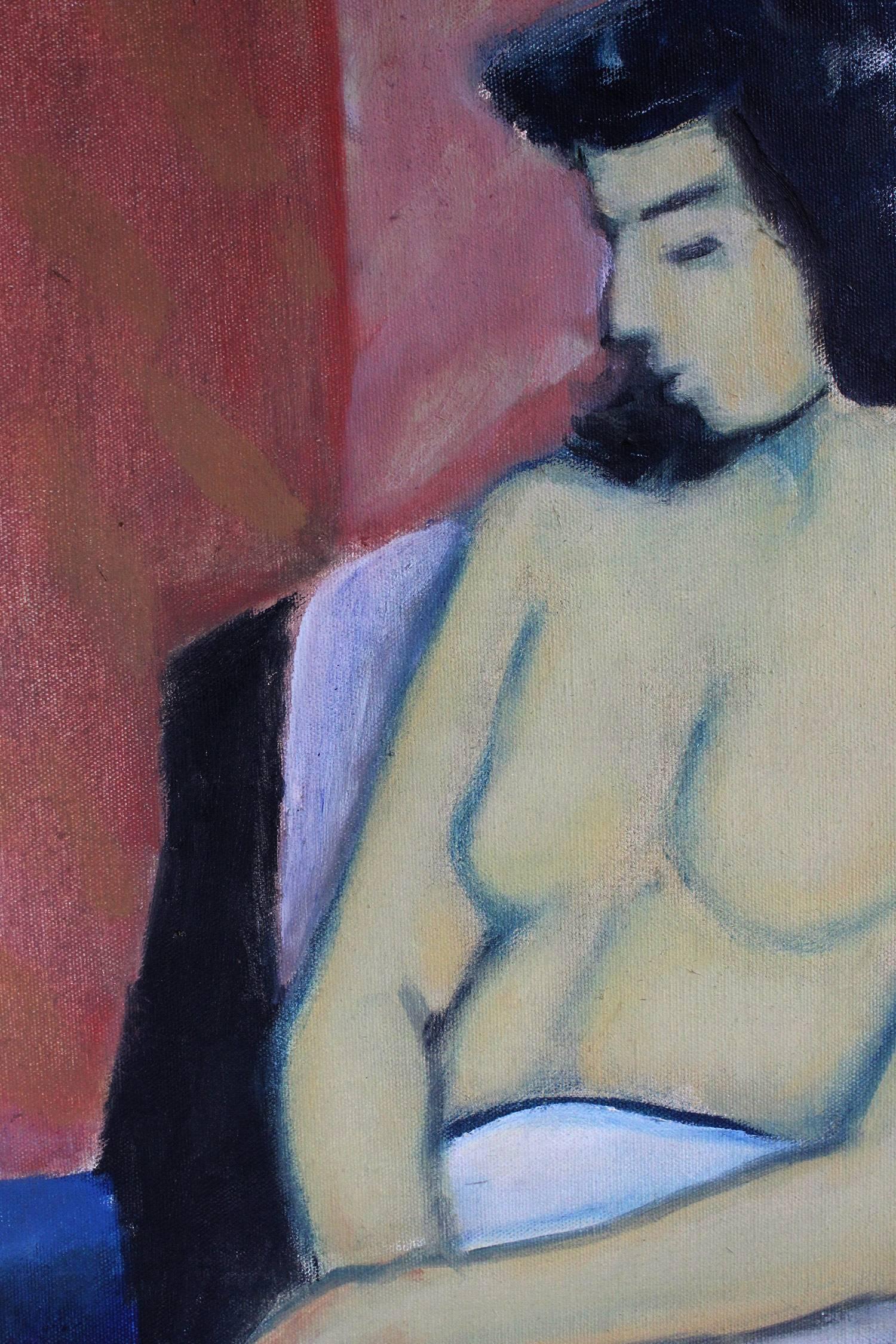 The Seated Woman, Figure Study - Modern Painting by Francis McCarthy