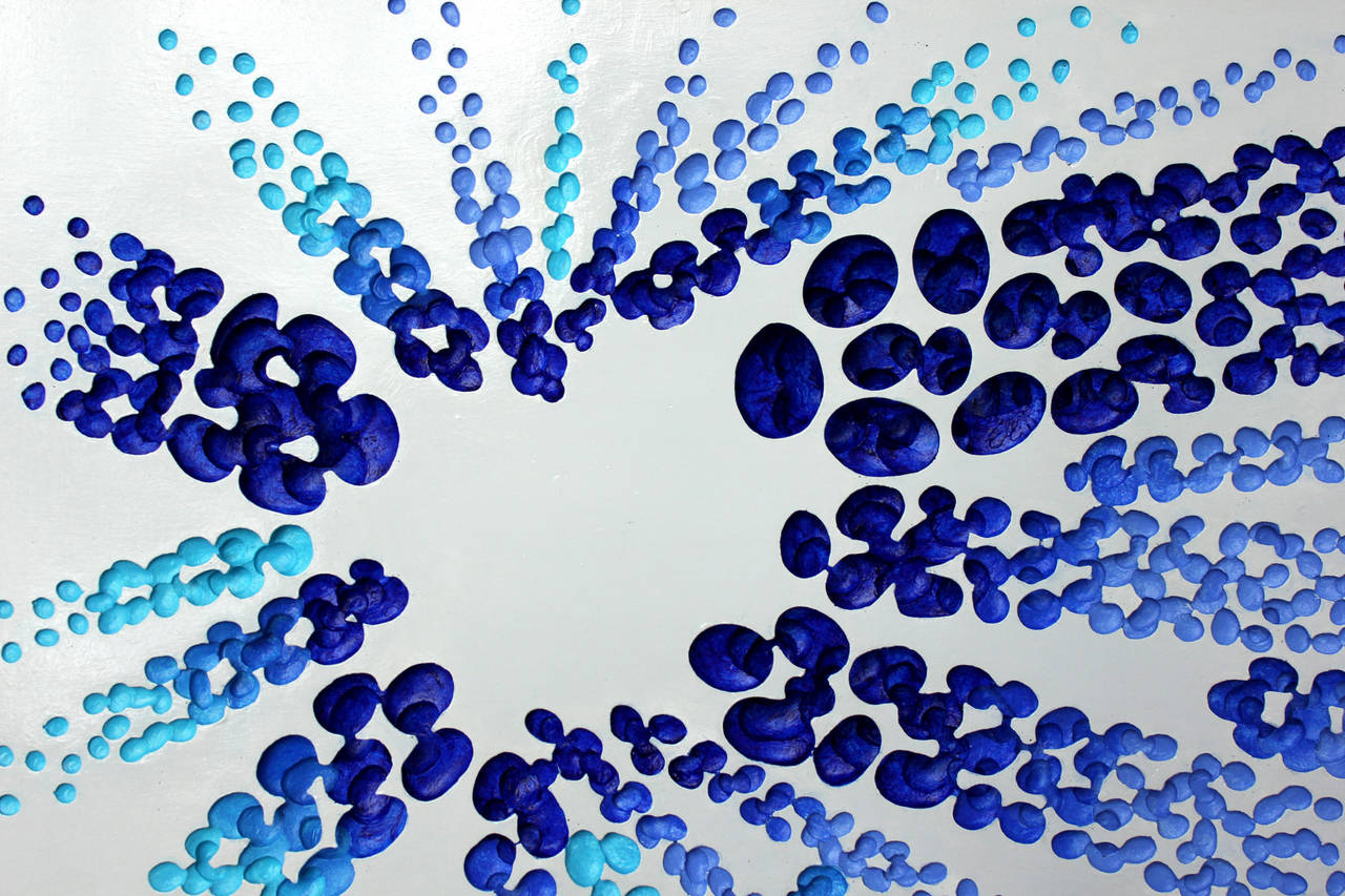 Vestige (Blue) - Contemporary Painting by Kim Jae Il