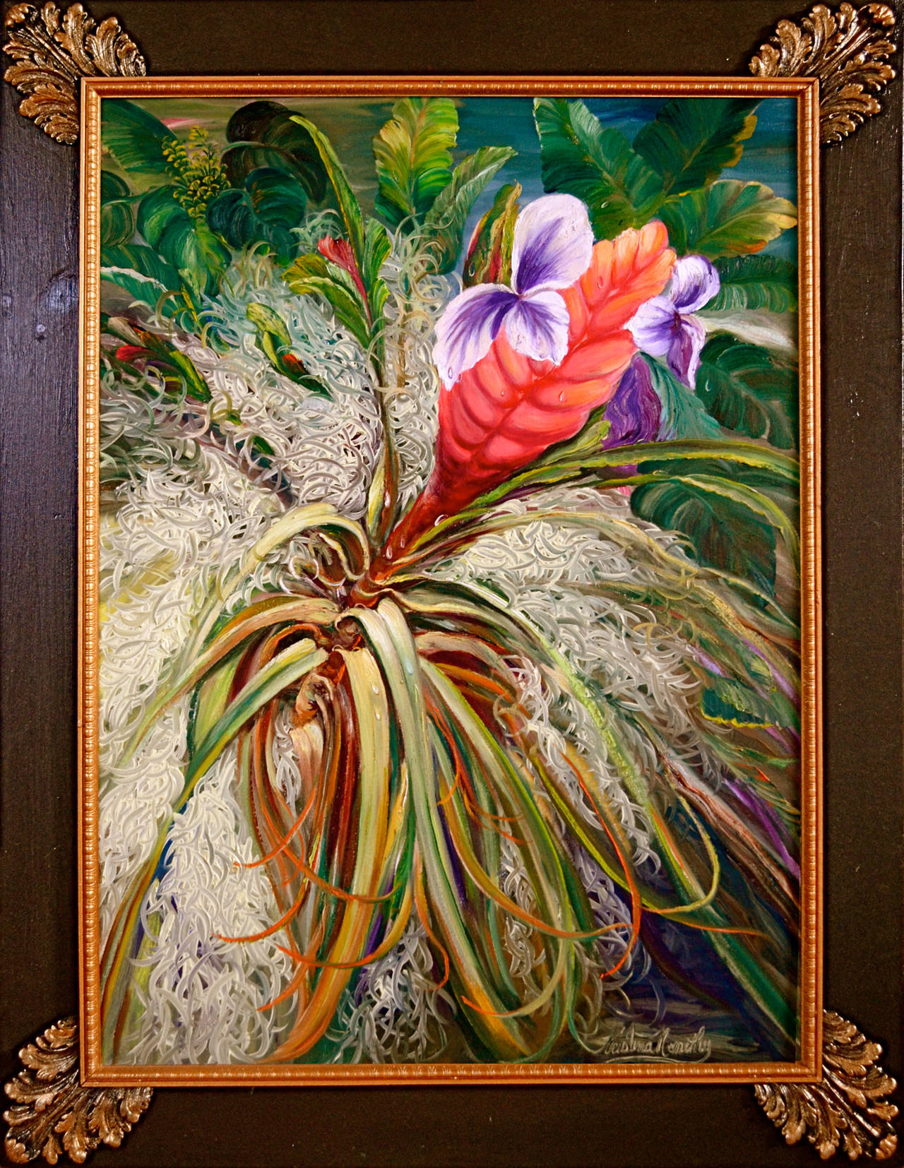 Kristina Nemethy Still-Life Painting - Bromeliads