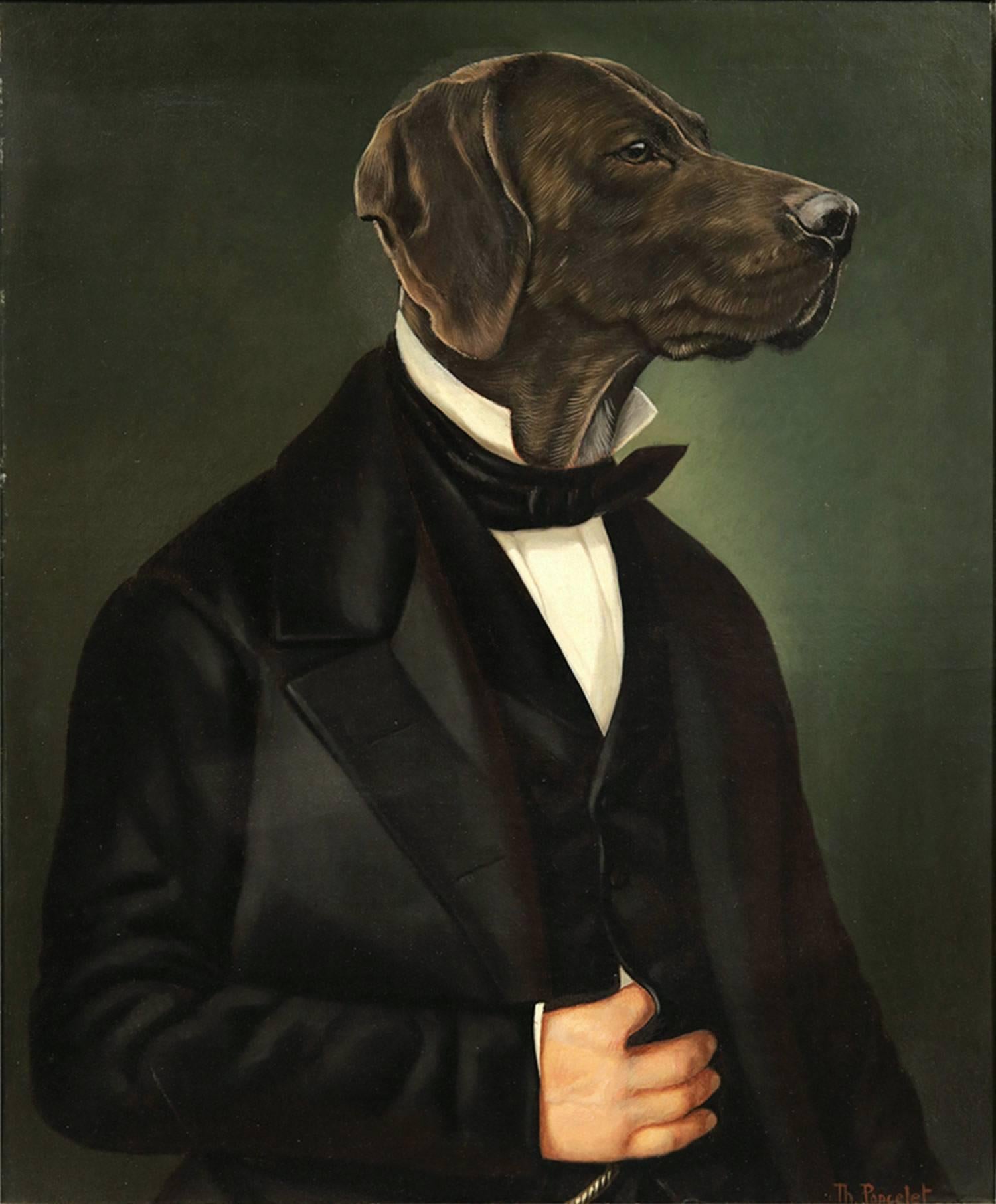 The Gentleman Labrador - Painting by Thierry Poncelet