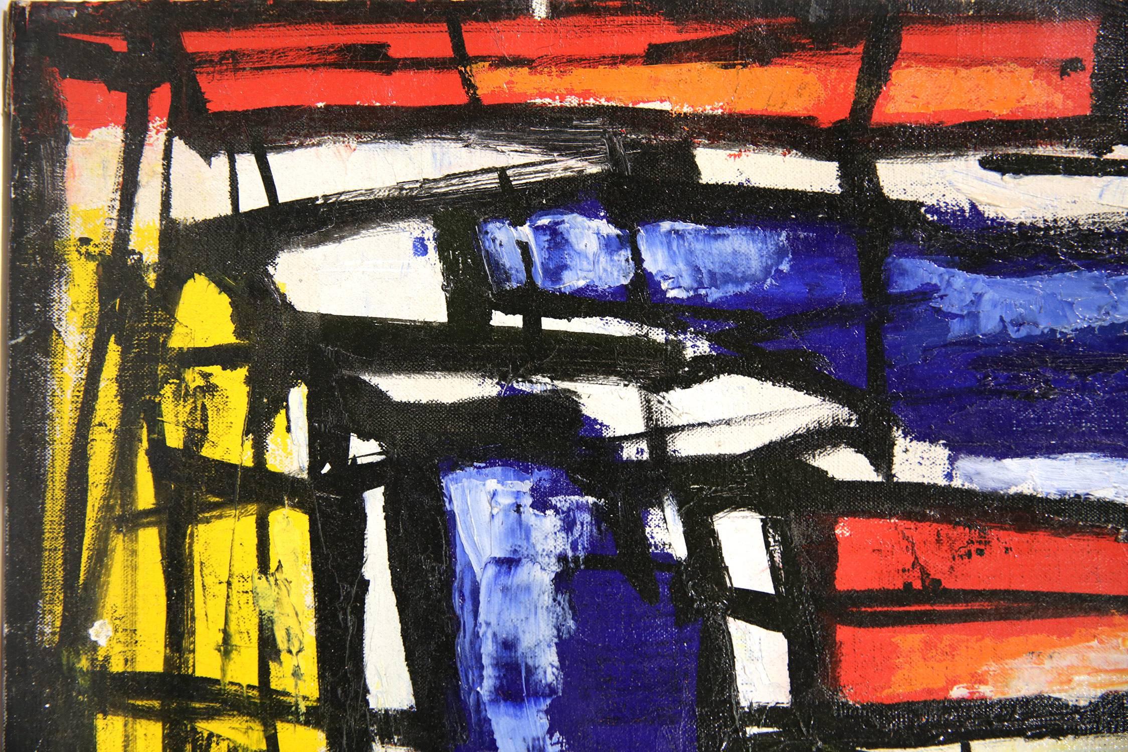Abstract Composition - Painting by Robert Freiman