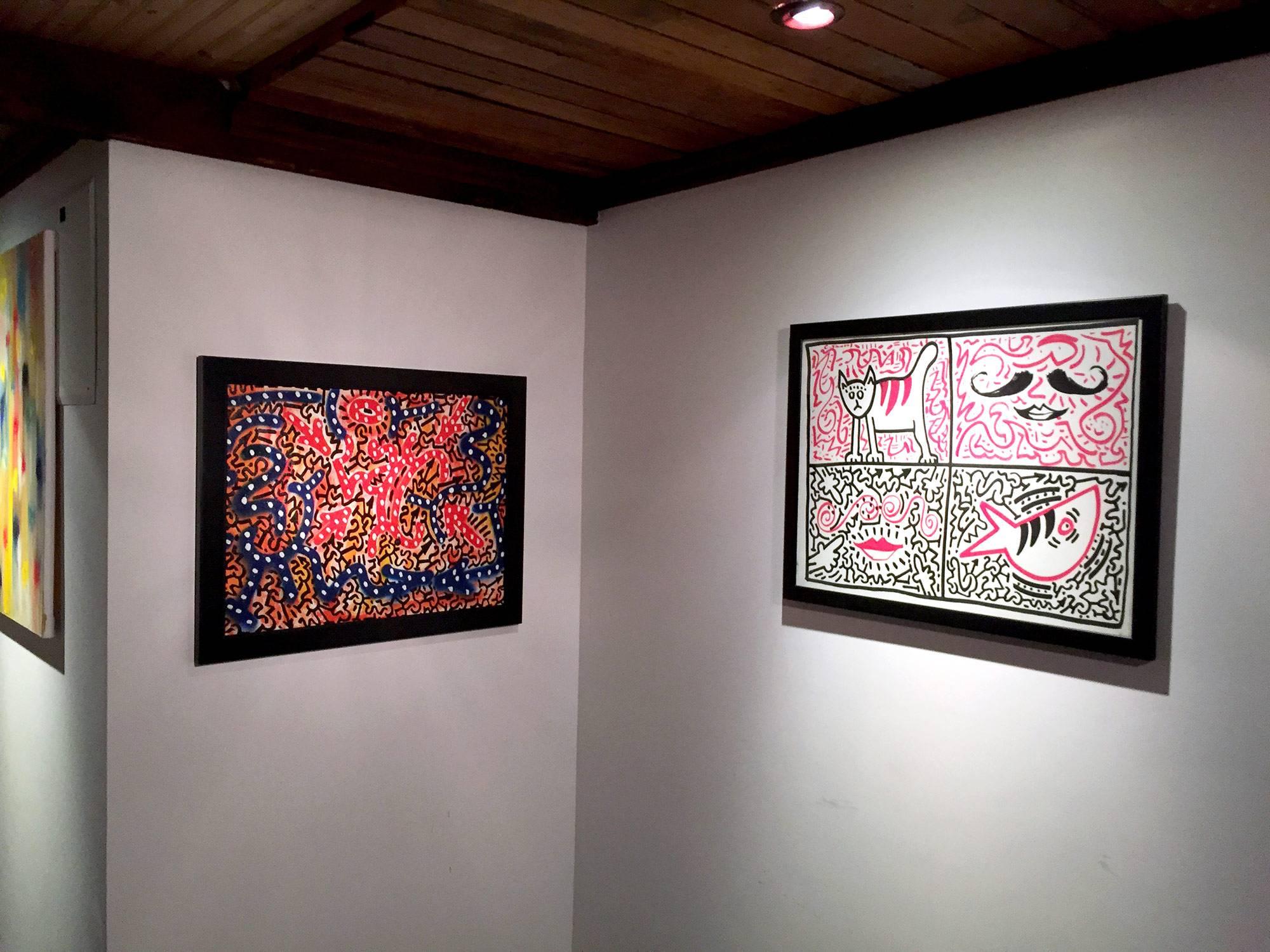 Pair of artworks by Angel Ortiz 