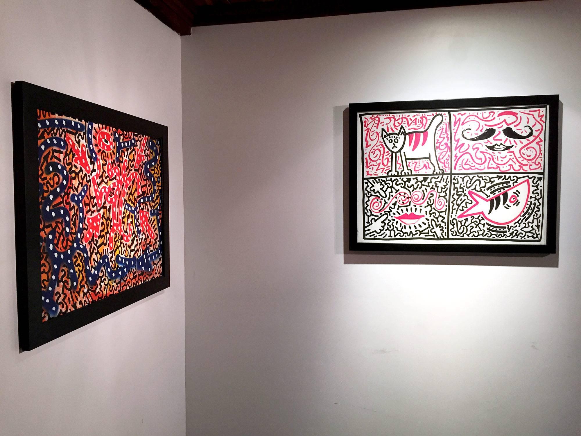 Pair of artworks by Angel Ortiz 
