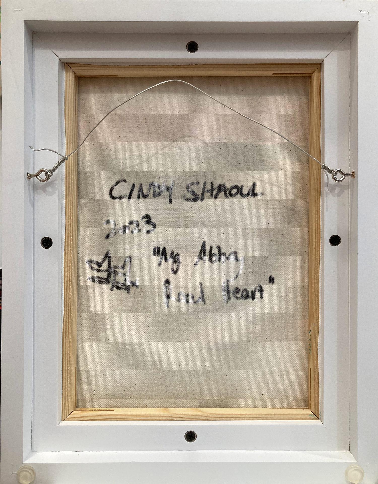 Mehrfarbiges Pop-Art-Ölgemälde „My Abbey Road Heart“ mit weißem Floater-Rahmen, Ölgemälde im Angebot 8
