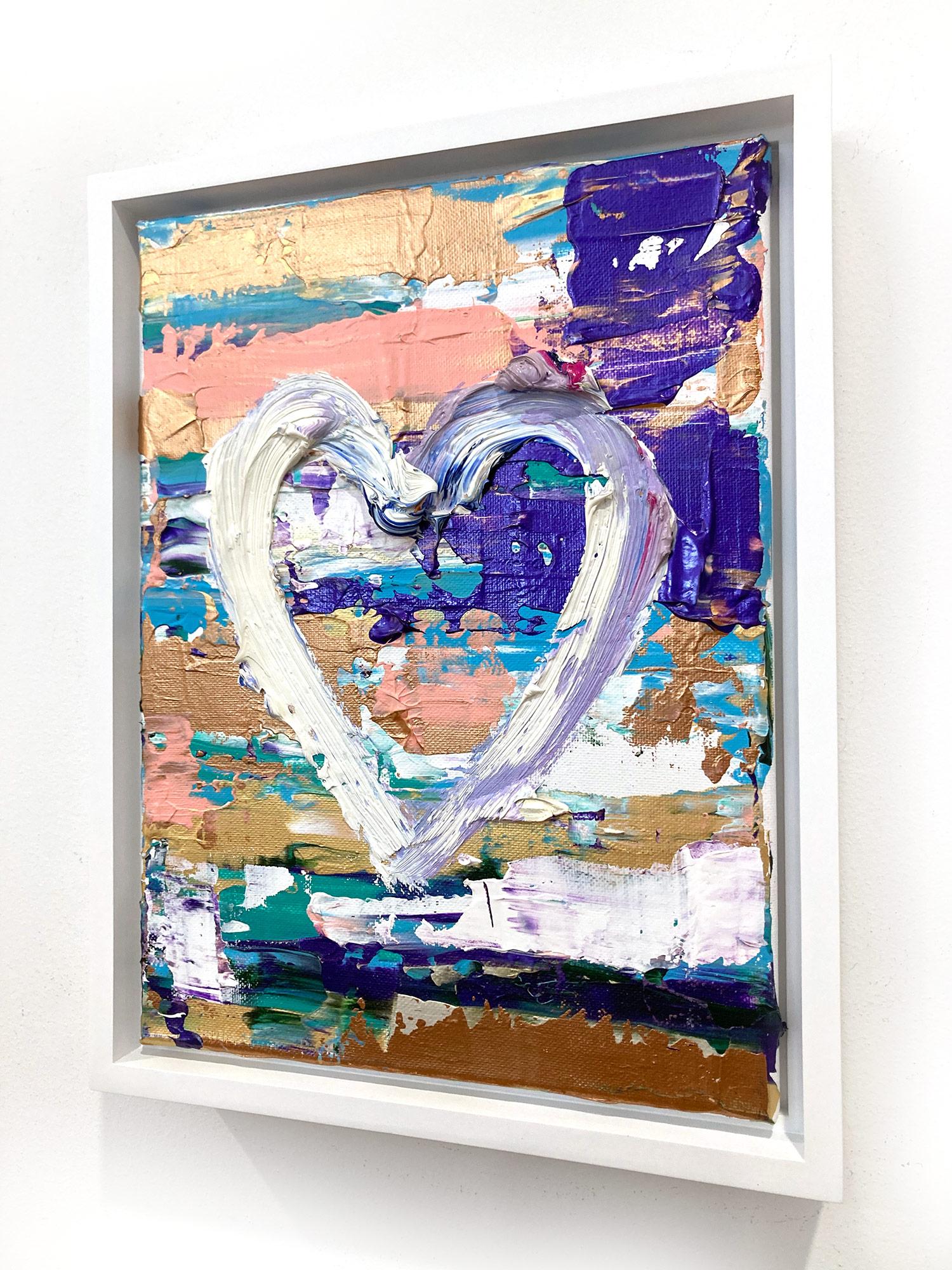 Mehrfarbiges Pop-Art-Ölgemälde „My Abbey Road Heart“ mit weißem Floater-Rahmen, Ölgemälde im Angebot 11