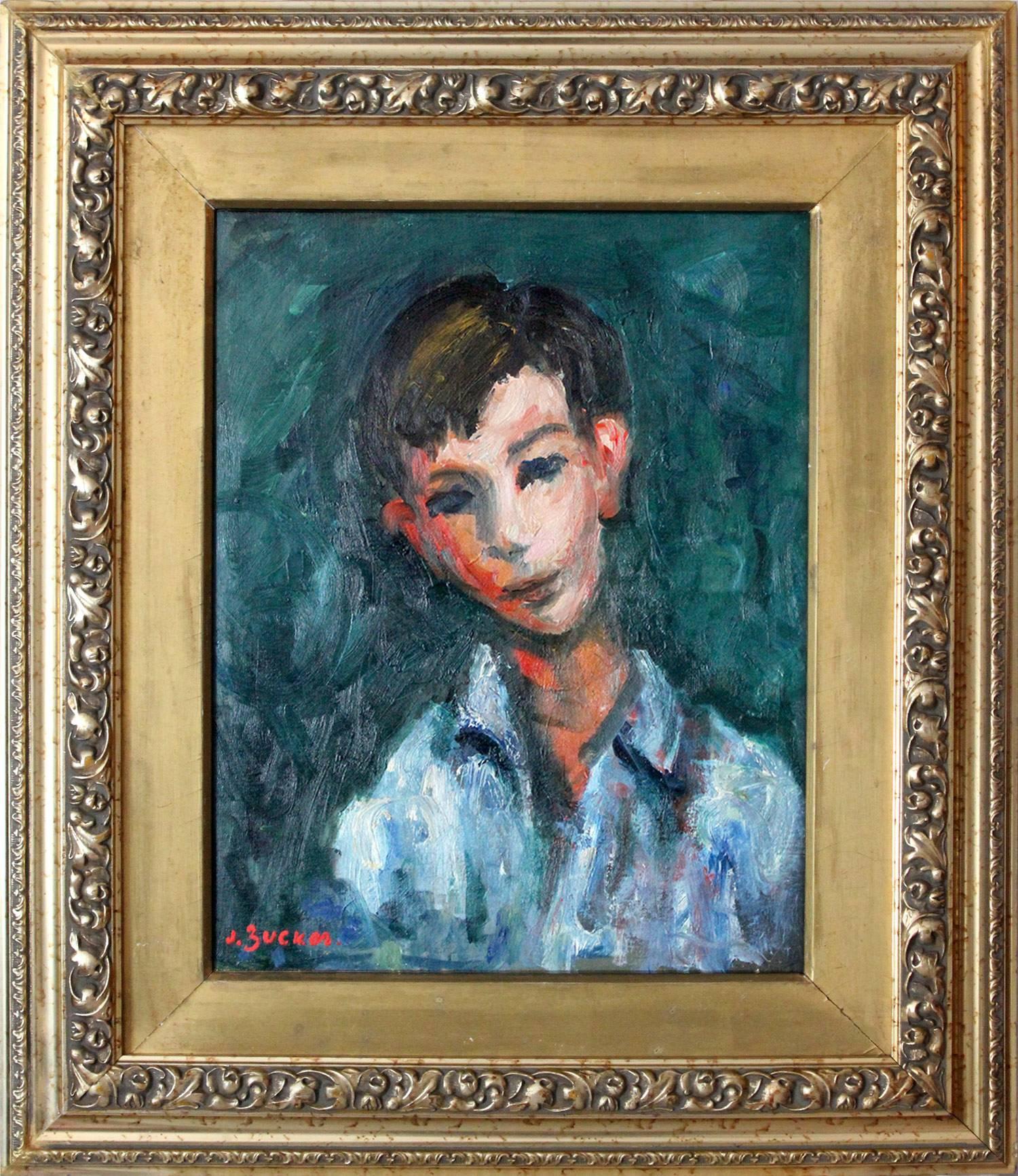 Jacques Zucker Portrait Painting - Portrait of a Young Boy