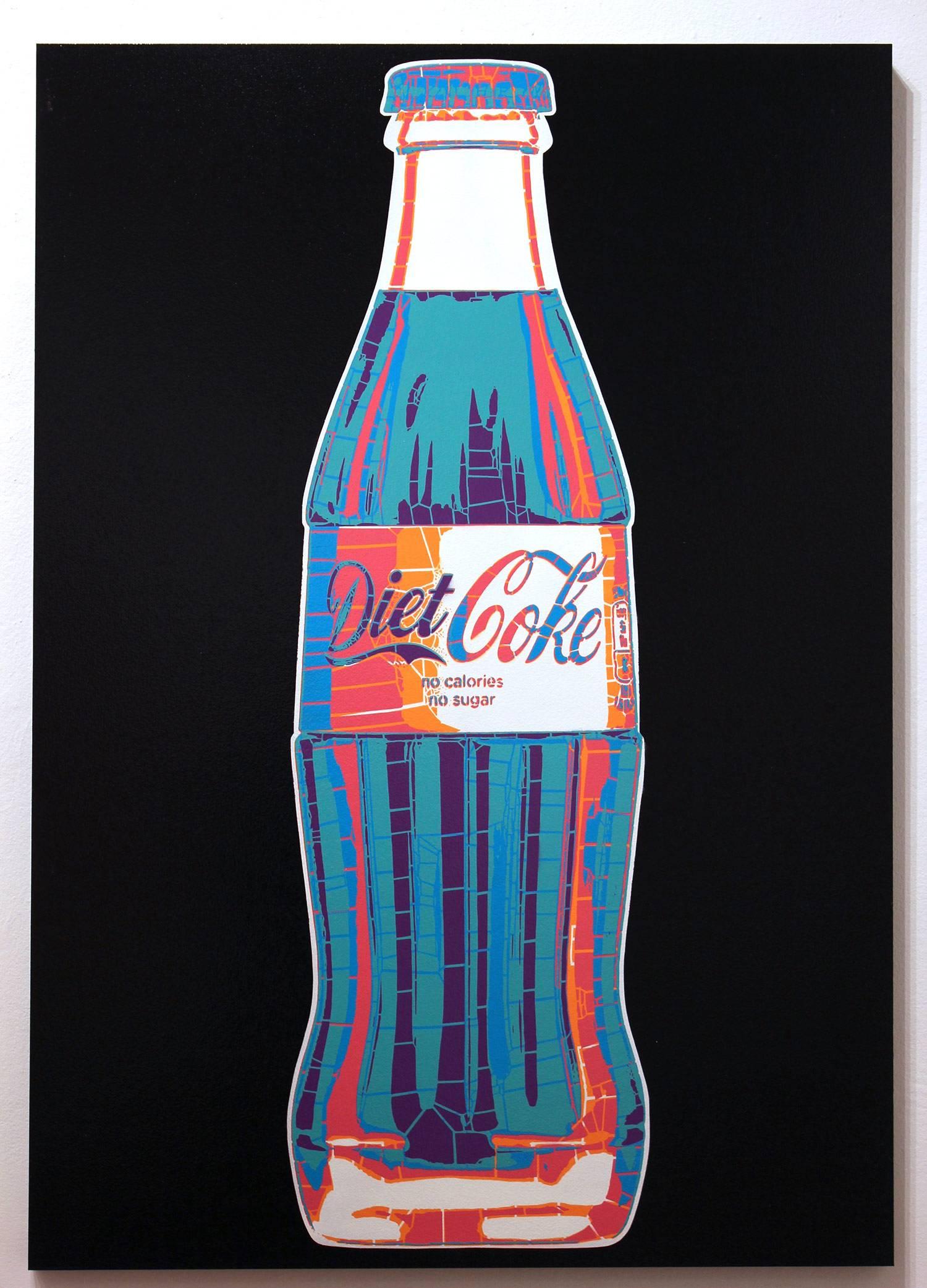 Diet Coke Pop - Painting by Campbell la Pun