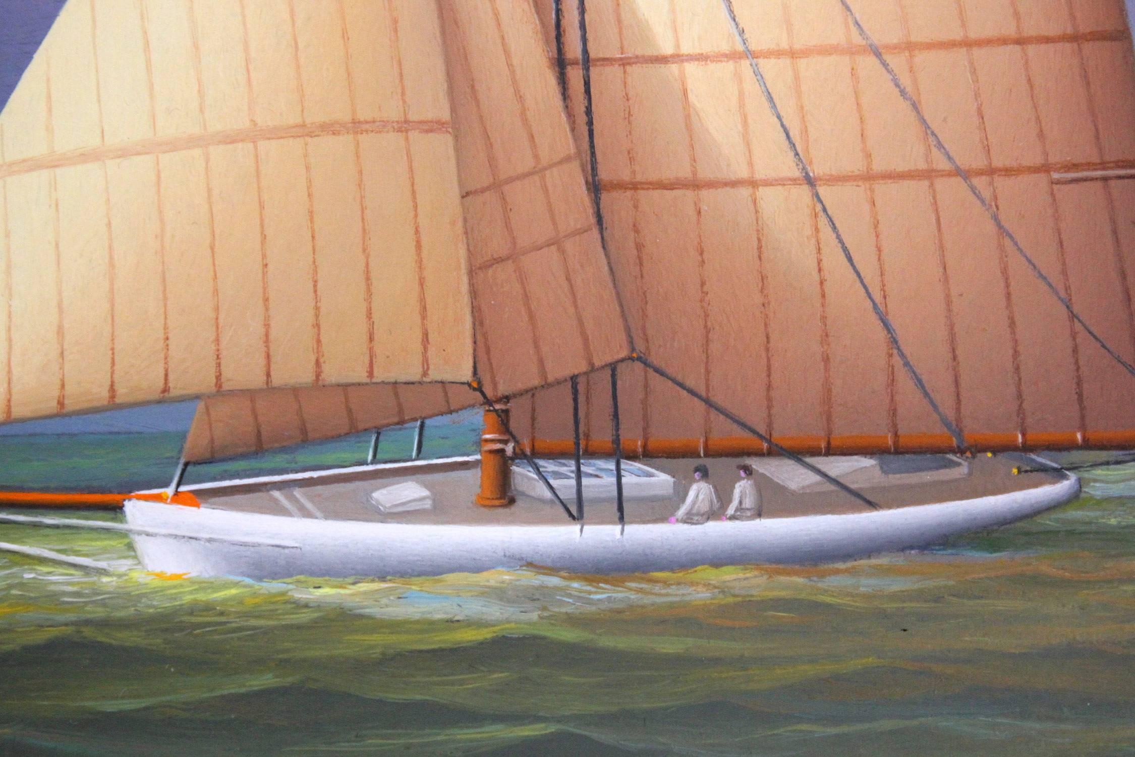George Nemethy encuentra su inspiración en los momentos de tranquilidad y soledad. Donde se encuentra uno con el mar y el cielo y el mundo tranquilo al que se escapa libremente. Formado desde muy joven por su padre Albert Nemethy, pintor de fama