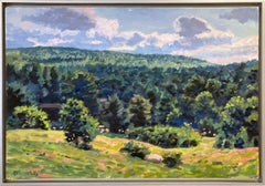 "Sumpfbachtal" Impressionistische Landschaft Ölgemälde auf Leinwand