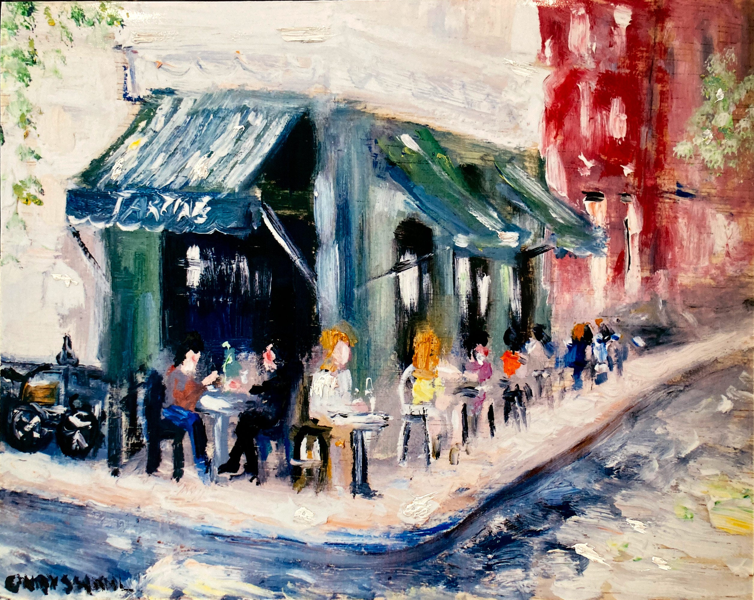 « Brunch à la Tartine » – Tirage en édition limitée n° 1/1, West Village, New York