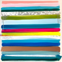 "My Horizon - Summer in Mykonos" Abstract Color Field Painting on Canvas