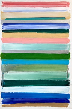 "My Horizon - Summer in Ibiza" Colorful Abstract Color Field Painting on Canvas