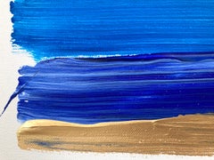 « My Horizon - Summer in Ibiza » : peinture abstraite colorée sur toile, de style « color field »