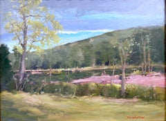 "Late Spring" Impressionistic Landscape Oil Painting Framed