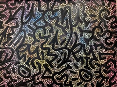 "LA II Street Tags" Graffiti Street Art Acrylic Spray Paint and Ink on Canvas