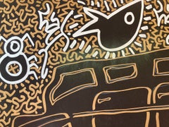 "Hot Ride" Cat, Fish, Lady Bug Graffiti Street Art Acrylic Spray Paint and Ink