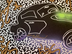 "Rolls-Royce in LES" Graffiti Street Art Acrylic Spray Paint and Ink Painting