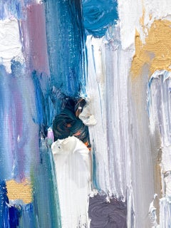 "Dripping Dots - Summer in St. Barths" Contemporary Oil Painting on Canvas