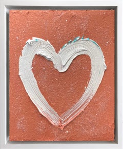 "My Sun-kissed Heart" Pop Art Oil Painting Wood with White Floater Frame